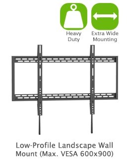 Low Profile Landscape Wall Mount - Vesa 600 × 900Mm 1 Low Profile Landscape Wall Mount 600X900