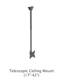 Telescopic Ceiling Mount Vesa 200X200Mm 1 Telescopic Ceiling Mount 17 42