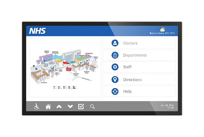 Commercial Android Pcap Touch Screens (22&Quot;-55&Quot;) 7 Pcap Wall Mounted Touch Screen Android Giant Tablet 07