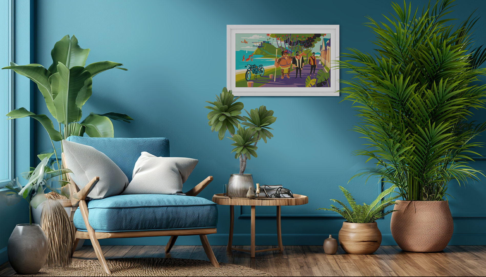 White Textura Blue Wall E1751896952979 Textura Pro Digital Canvas (27&Quot; &Amp; 55&Quot;)